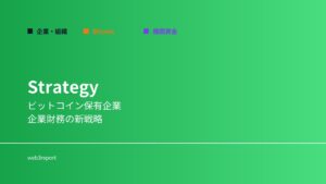 Strategyとは何か｜機関資金が流入する企業モデル